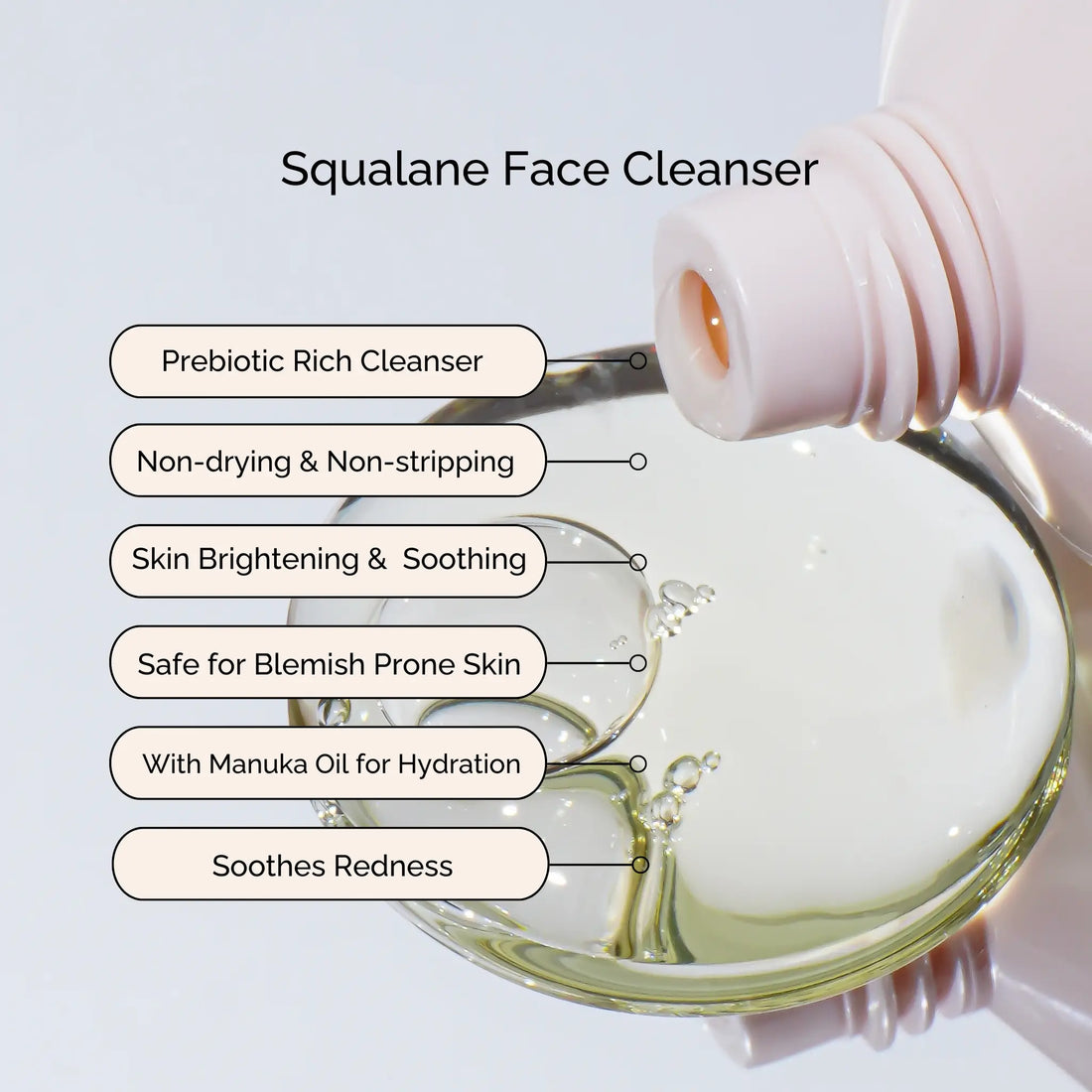 Gel cleanser texture for impaired skin barrier. 